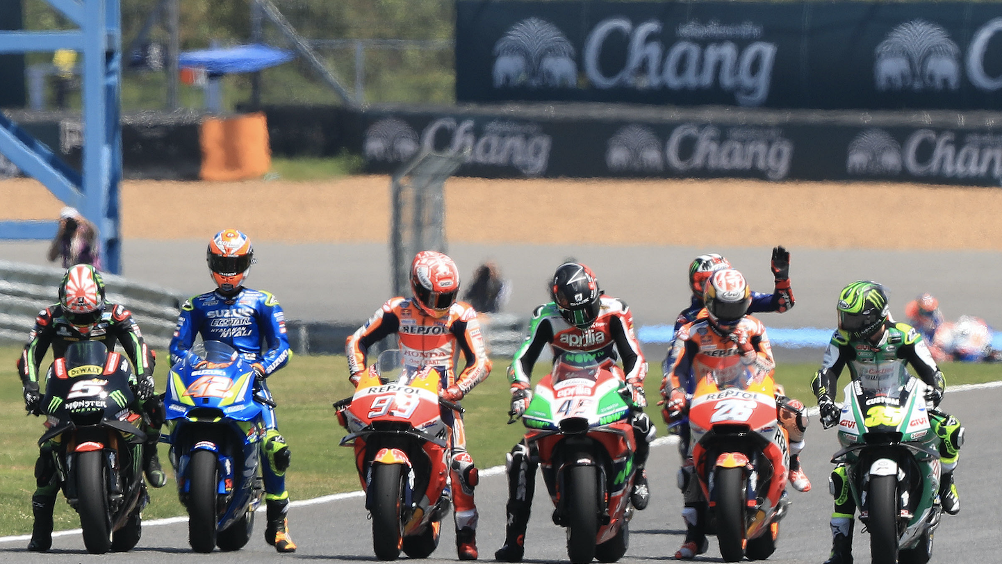 MotoGP start field Thailand